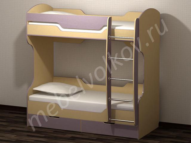 Кровать двухъярусная  M180х80